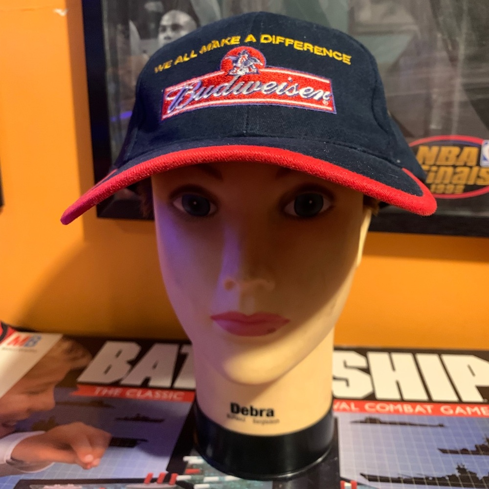 Vintage Budweiser “We All Make A Difference” Strapback Adjustable Cap
